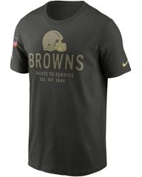 Nike - Cleveland Browns Salute To Service Sideline Primary Edge Dri-Fit Nfl T-Shirt - Lyst