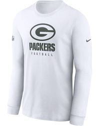 Nike - Dri-fit Sideline Team (nfl Green Bay Packers) Long-sleeve T-shirt - Lyst