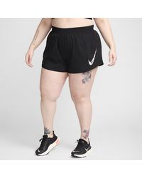 Nike - Shorts da running a vita media con slip interno dri-fit one swoosh - Lyst