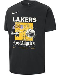 Nike - Los Angeles Lakers Courtside Nba Max90 T-shirt Cotton - Lyst