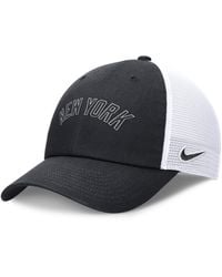 Nike - New York Yankees Evergreen Wordmark Club Mlb Adjustable Hat - Lyst