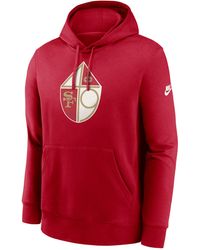 Nike - San Francisco 49Ers Club Logo Nfl Pullover Hoodie - Lyst