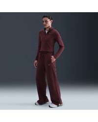 Nike - Sportswear Phoenix Plush High-Waisted Wide-Leg Cosy Fleece Trousers - Lyst