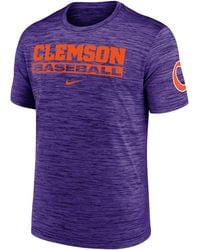 Nike - Clemson Tigers Velocity Baseball Wordmark Stack Dri-Fit College T-Shirt - Lyst