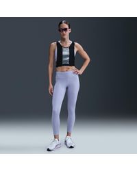 Nike - Fast 7/8-Legging Met Halfhoge Taille Voor - Lyst