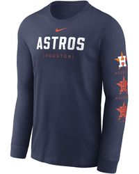 Nike - Houston Astros Repeater Mlb Long-sleeve T-shirt - Lyst