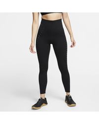 Nike 7/8 Studded Training Tights - Black