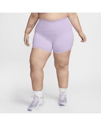 Nike - One Rib High-waisted 5" Biker Shorts (plus Size) - Lyst