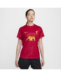 Nike - Liverpool F.c. Academy Pro Dri-fit Football Pre-match Short-sleeve Top Recycled Polyester - Lyst
