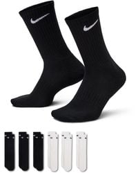 Nike - Everyday Cushioned Training Crew Socks (6 Pairs) - Lyst
