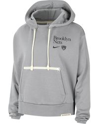 Nike - Brooklyn Nets Standard Issue Dri-fit Nba Pullover Hoodie Cotton - Lyst