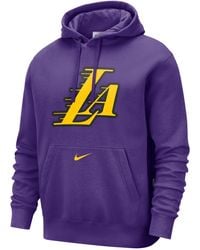 Nike - Los Angeles Lakers Club City Edition Nba Fleece Pullover Hoodie - Lyst