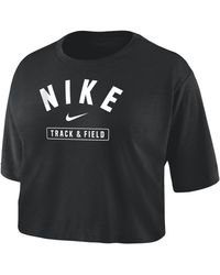 Nike - Dri-fit Cropped Track & Field T-shirt - Lyst