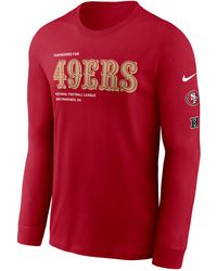 Nike - San Francisco 49Ers Play To Win Essential Nfl Long-Sleeve T-Shirt - Lyst