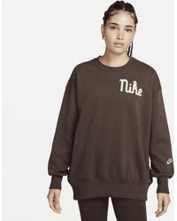 Nike - Sportswear Phoenix Fleece Oversized Crew-neck Sweatshirt - Lyst