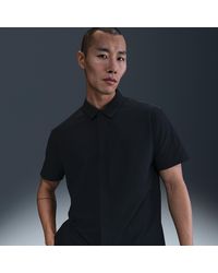 Nike - 24.7 Perfectstretch Dri-Fit Short-Sleeve Button-Down Top - Lyst