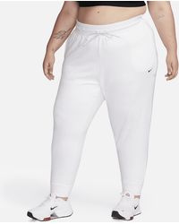 Nike - Dri-fit One High-waisted 7/8 French Terry Jogger Pants (plus Size) - Lyst