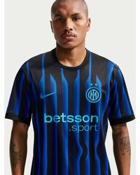 Nike - Inter Milan 2025/26 Stadium Home Dri-Fit Football Replica Shirt - Lyst