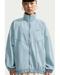 Nike - Windrunner Oversized Denim Jacket - Lyst