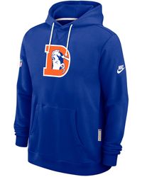 Nike - Denver Broncos Alt Offensive Set Play Sideline Dri-Fit Nfl Pullover Hoodie - Lyst