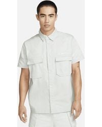 Nike - Life Woven Military Short-sleeve Button-down Shirt Cotton - Lyst