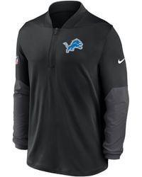 Nike - Detroit Lions Feel The Pressure Dri-Fit Nfl 1/2-Zip Top - Lyst