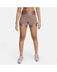 Nike - Dri-fit Swift Mid-rise 8cm (approx.) 2-in-1 Running Shorts With Pockets Polyester - Lyst