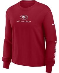 Nike - San Francisco 49Ers Boxy Nfl Long-Sleeve T-Shirt - Lyst