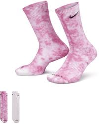 Nike - Everyday Plus Cushioned Tie-dye Crew Socks (2 Pairs) Polyester - Lyst