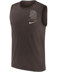 Nike - San Diego Padres Large Logo Dri-fit Mlb Muscle Tank Top - Lyst