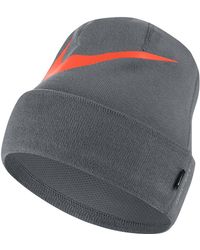 nike swoosh cuffed training knit hat