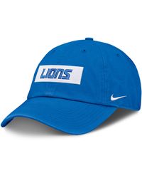 Nike - Detroit Lions Primetime Club Wordmark Nfl Adjustable Hat - Lyst