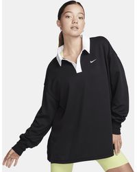 Nike - Sportswear Essential Oversized Long-sleeve Polo - Lyst