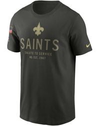 Nike - New Orleans Saints Salute To Service Sideline Primary Edge Dri-Fit Nfl T-Shirt - Lyst