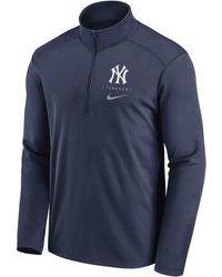 Nike - New York Yankees Franchise Logo Pacer Dri-fit Mlb 1/2-zip Jacket - Lyst