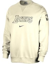 Nike - Los Angeles Lakers Standard Issue Dri-Fit Nba Crew-Neck Sweatshirt - Lyst