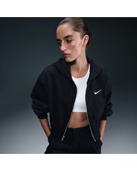 Nike - Sportswear Phoenix Fleece Loose Cropped Full-Zip Hoodie - Lyst