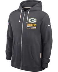 Nike - Bay Packers Utility Player Sideline Dri-Fit Nfl Full-Zip Hoodie - Lyst