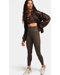Nike - Universa 7/8-legging Met Hoge Taille, Print, Zakken En Medium Ondersteuning - Lyst