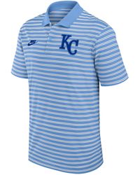 Nike - Kansas City Royals Cooperstown Striped Victory Dri-Fit Mlb Polo - Lyst
