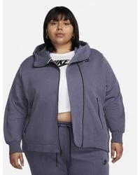 Nike - Sportswear Tech Fleece Oversized Full-zip Hoodie (plus Size) - Lyst