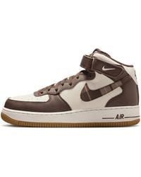Nike - Air Force 1 Mid '07 Lx Shoes In Brown, - Lyst