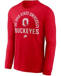 Nike - Ohio State Legacy Arched Logo College Long-Sleeve T-Shirt - Lyst