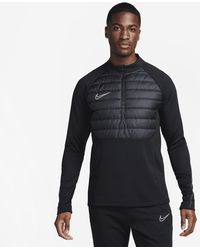 Nike - Academy Winter Warrior Therma-fit 1/2-zip Football Top 50% Recycled Polyester - Lyst