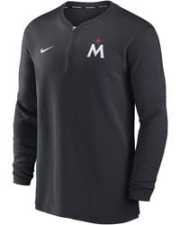 Nike - Cleveland Guardians Authentic Collection Game Time 'Dri-Fit Mlb 1/2-Zip Long-Sleeve Top - Lyst