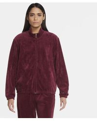 Nike Track jacket in velour Sportswear - Rosso