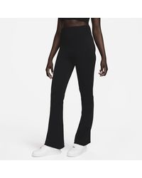 Nike - Sportswear Chill Knit Tight High-waisted Sweater Flared Pants - Lyst