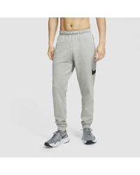men's tapered fleece training trousers