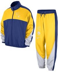 Nike - Golden State Warriors Starting 5 Courtside Nba Graphic Tracksuit Polyester - Lyst