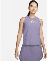 Nike - Trail Dri-fit Graphic Running Tank Top 50% Recycled Polyester - Lyst